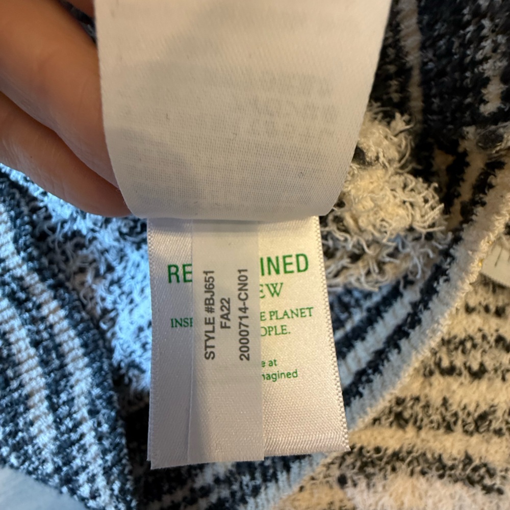 J. Crew Space Dyed Cream and Black Cardigan Classic Quiet Luxury Small - Picture 9 of 10
